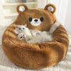 Soft cozy pet bed
Cute dog and cat bed
Plush pet sleeping bed
Round fluffy pet bed
Adorable pet nest bed